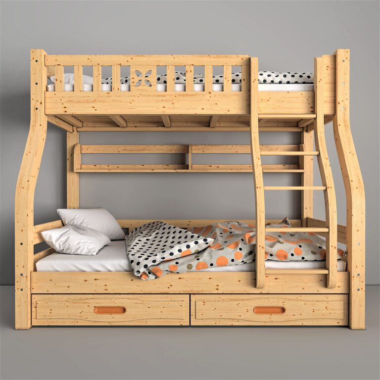 wooden beds for kids